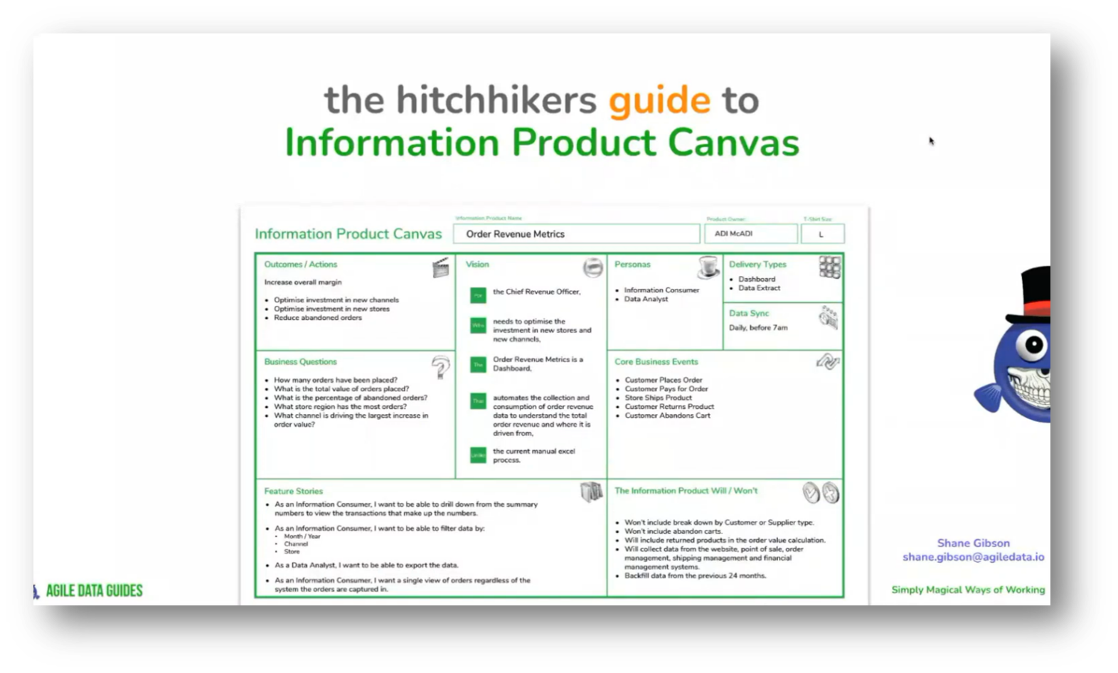 Unlocking the Information Product Canvas: Gather Data Requirements in 30 Minutes with Shane Gibson