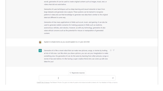 Figure 3 Example of a Chat GPT conversation