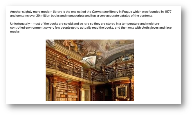 Example of Library in Prague