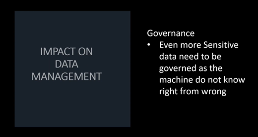   Figure 9 Impact on Data Management: Governance  