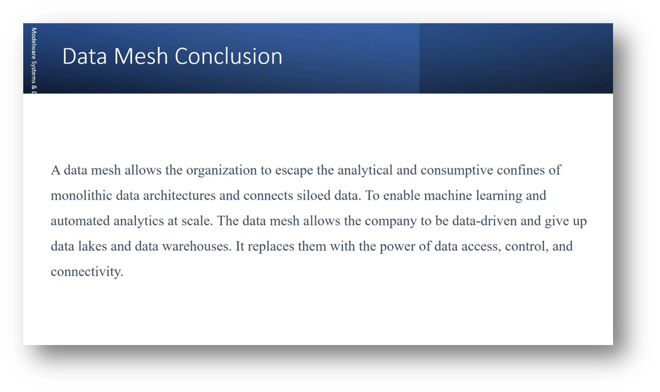 Data Mesh Conclusion