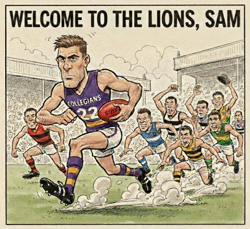 Welcome to the Lions, Sam Frost!