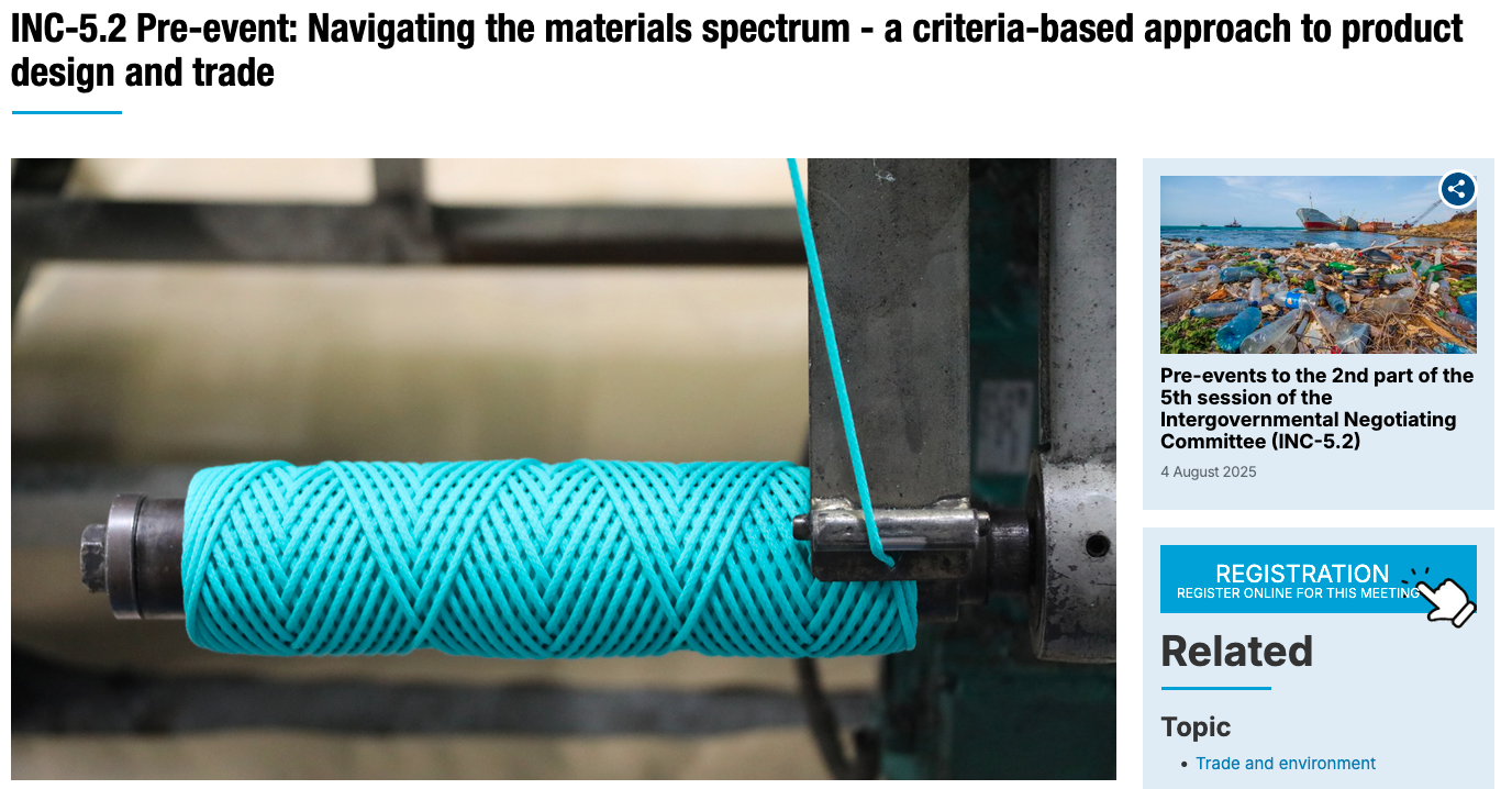 INC-5.2 Pre-event: Navigating the materials spectrum - a criteria-based approach to product design and trade