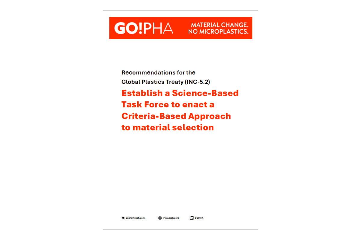 GO!PHA recommendations on UN Treaty on Plastics ahead of INC-5.2