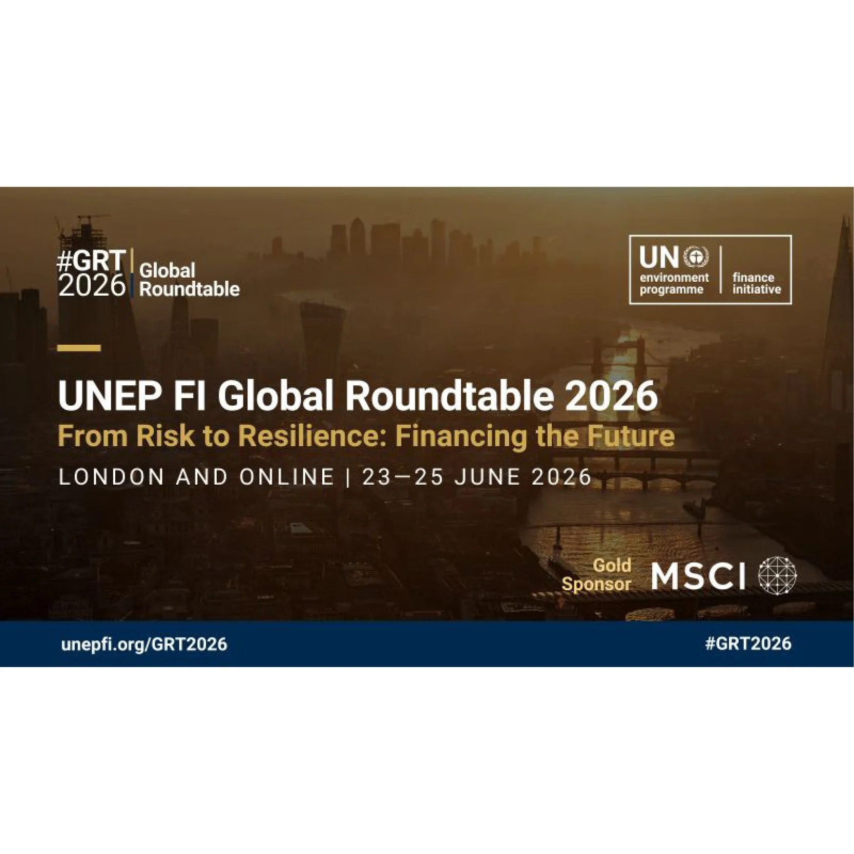 London Climate Action Week - UNEP FI Global Roundtable