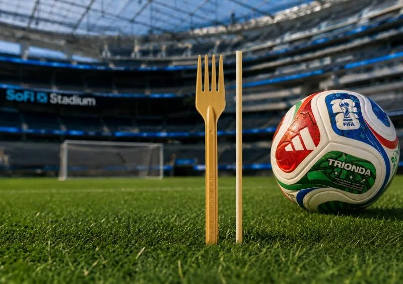 Our member PlantSwitch provides forks and straws at SoFi Stadium for the FIFA World Cup 2026