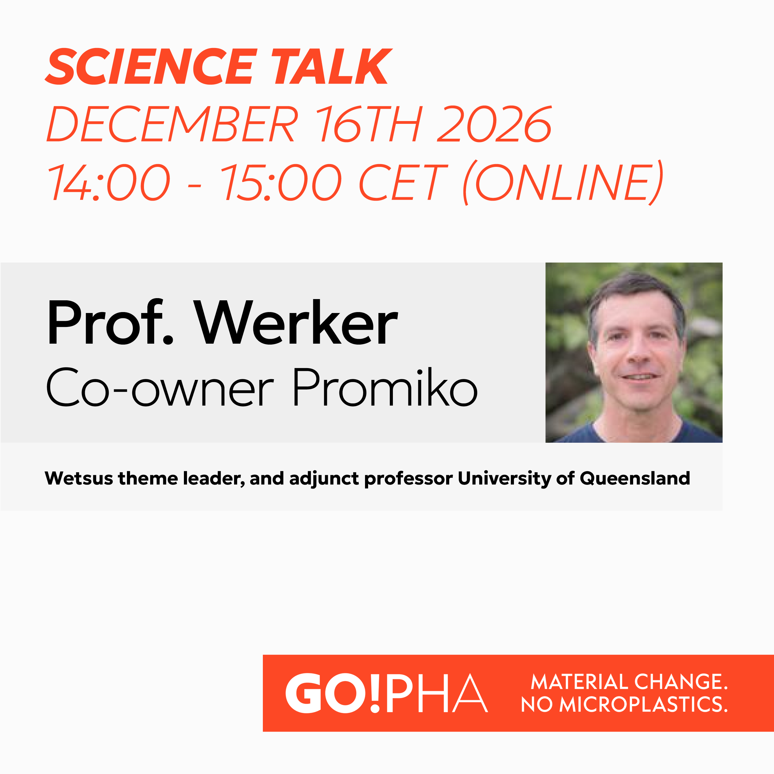 Science Talk // December // Prof. Werker