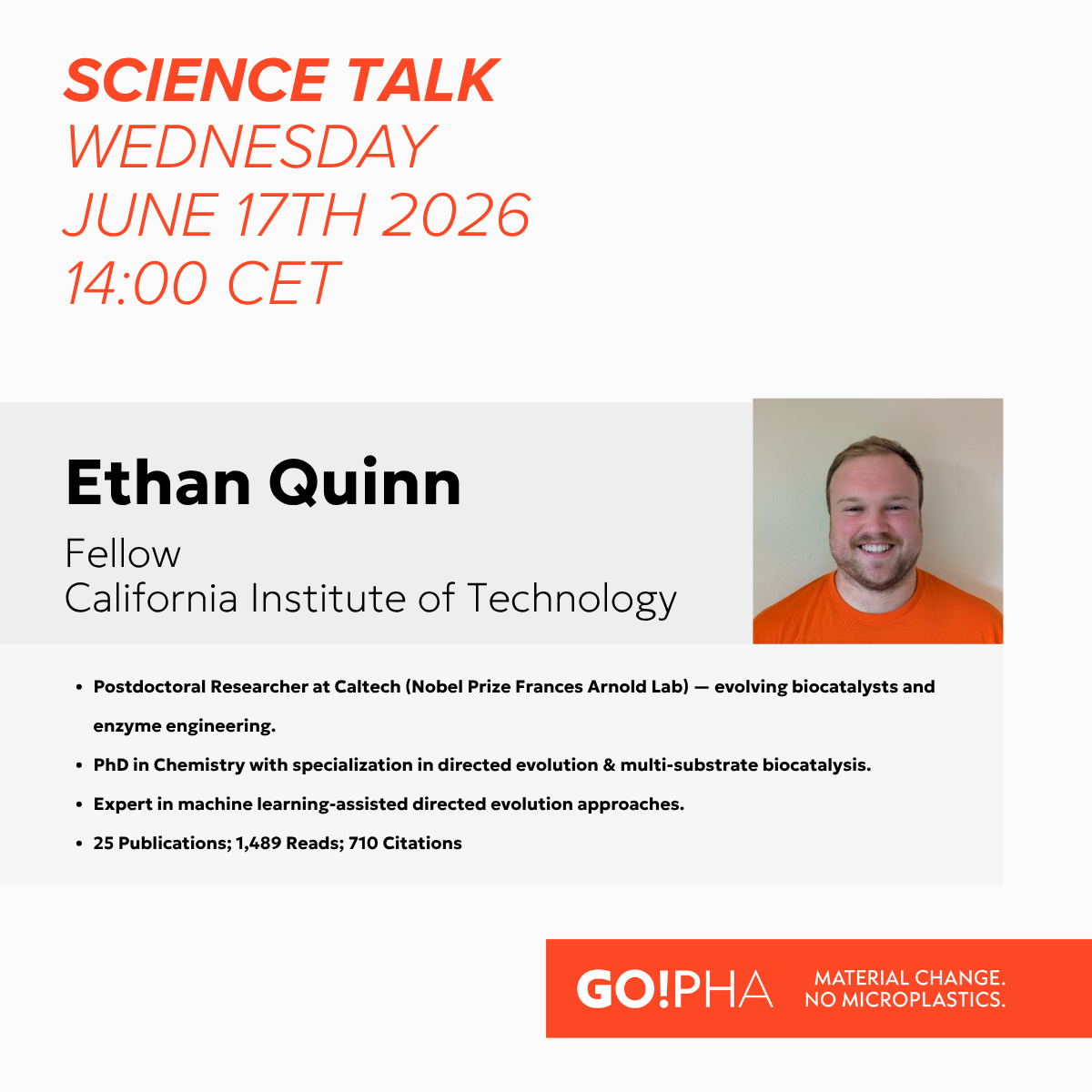 GO!PHA Science Talk - Stereomicrostructural Engineering of P3HB Towards Mono-Materials 