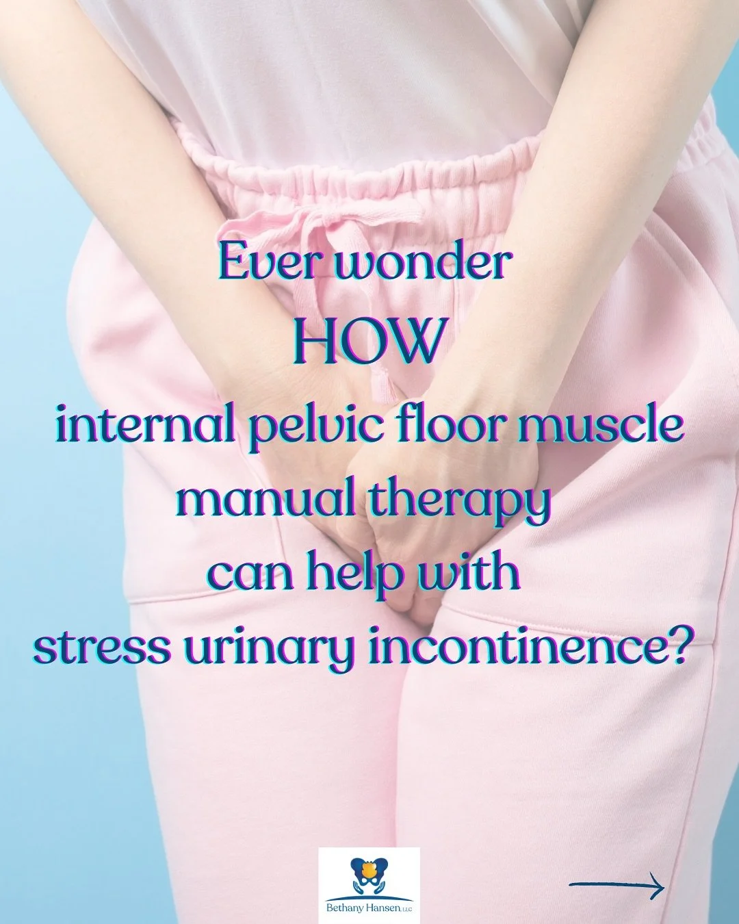 📣 Pelvic floor PT for stress urinary incontinence is not JUST about strengthening muscles! 

WHY???

In addition to increased blood flow and improved brain/pelvic floor muscle connection, manual therapy can help SUI if the person has increased tone 