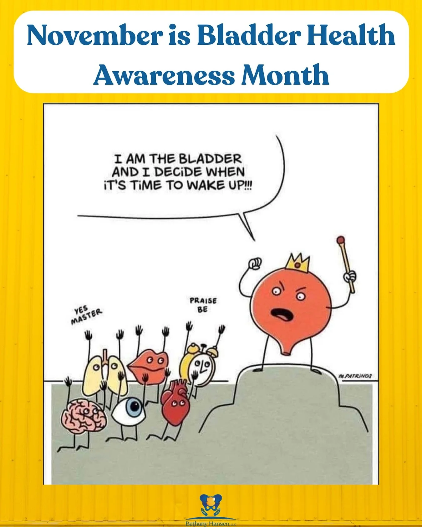 Bladder Leakage? It&rsquo;s more than just kegels!

As a pelvic floor PT who treats a lot of people with bladder leakage, here are some other areas that we can address that may have an impact:

✅Posture: excessive anterior pelvic tilt, rib flaring, a