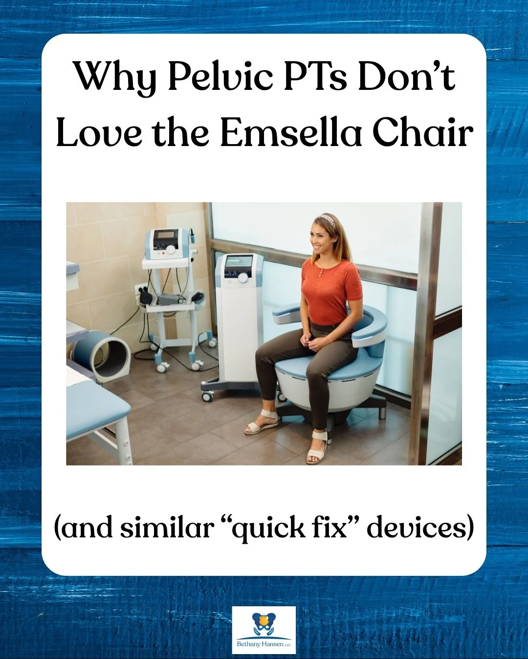 Is the Emsella chair (and similar &ldquo;quick fix&rdquo; devices) worth the hype&hellip; or just expensive butt-warmers? 🪑⚡

When you dig into the research, the story changes quickly.
 Here&rsquo;s the truth:

✅ Some studies show short-term improve