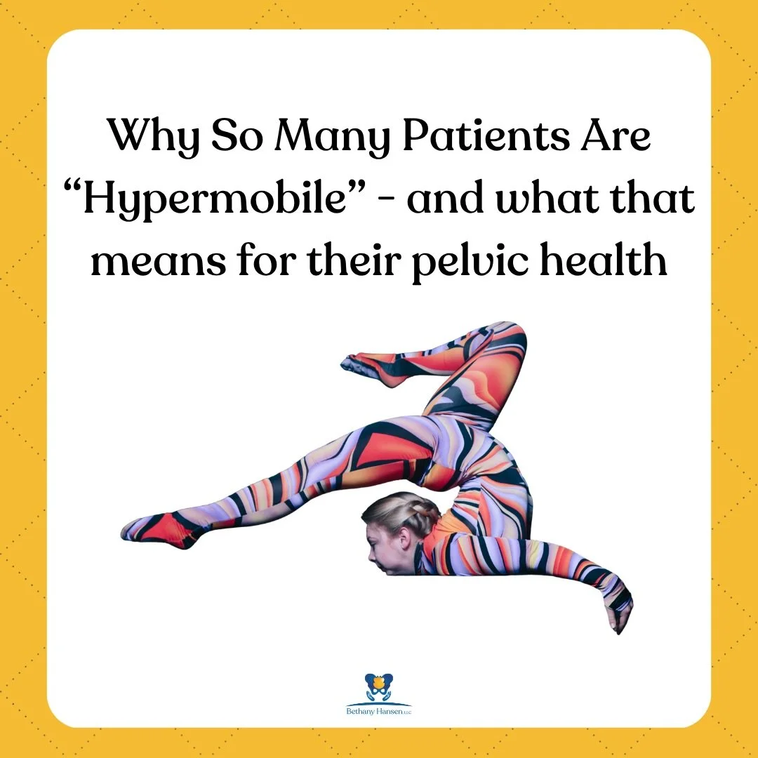 If you&rsquo;ve ever been told you were &ldquo;double-jointed&rdquo; and spent years wondering why your body hurts so much - this one&rsquo;s for you. 🧬

As a pelvic PT AND someone who lived with undiagnosed hypermobility for over two decades, this 