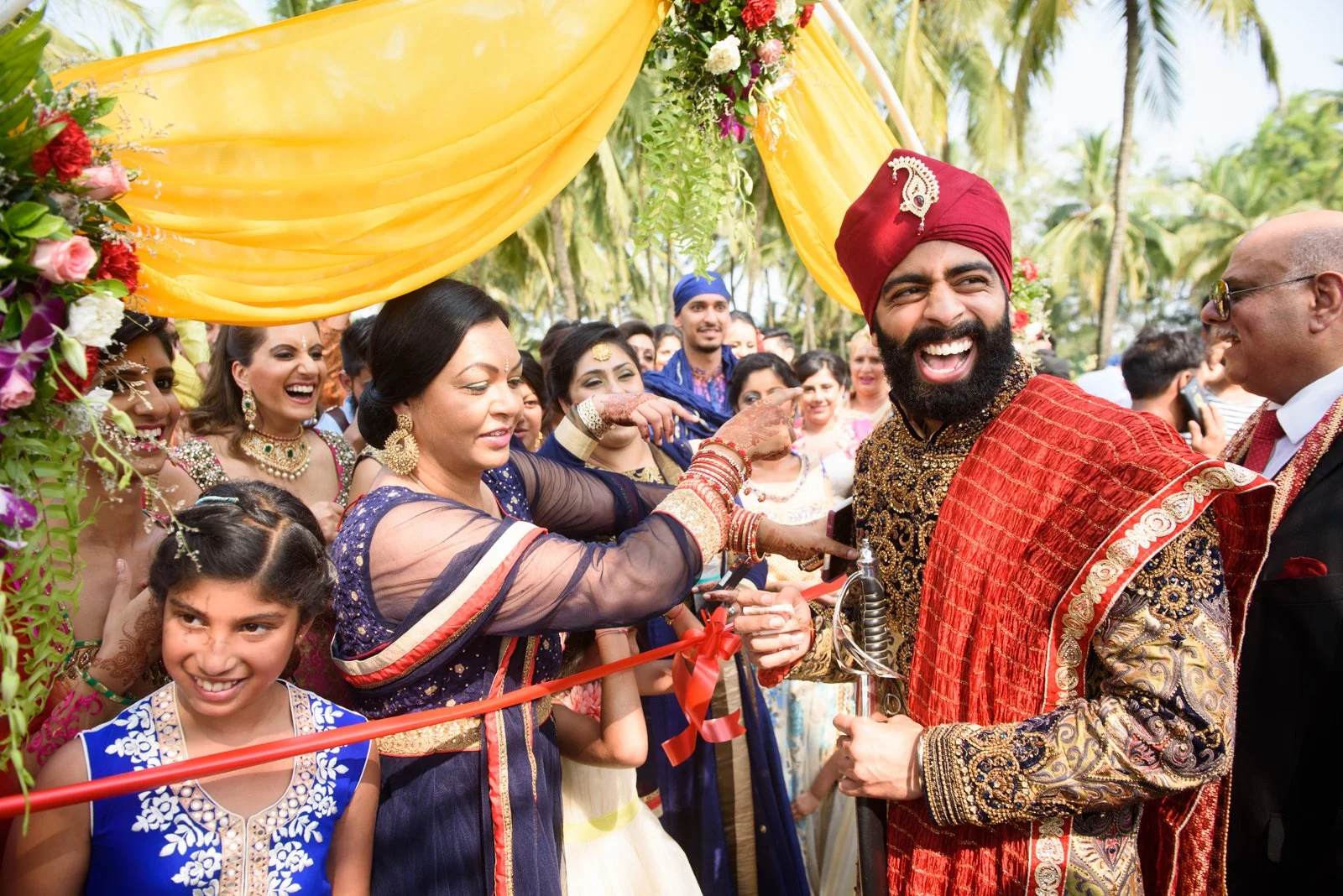 Luxury destination sikh beach wedding photography Goa India.jpg