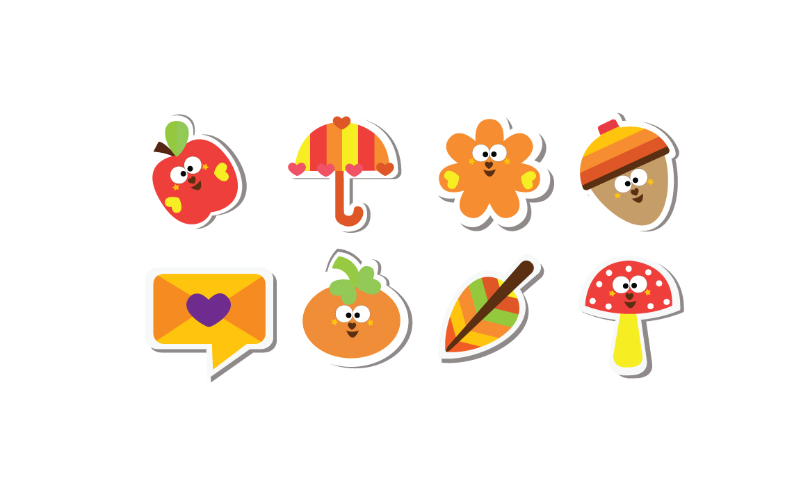 Cutiecon Fall into Autumn Stickers