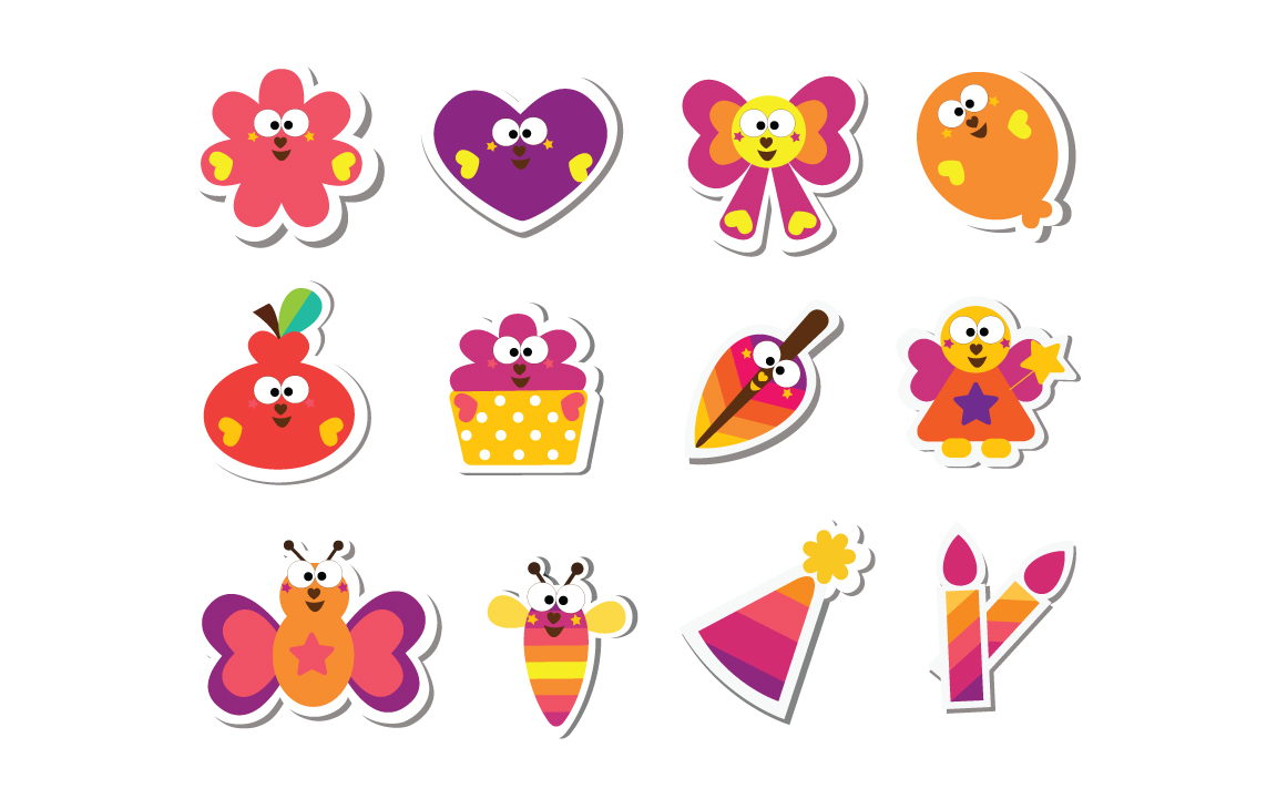 Cutiecon It's Party Time Summer Stickers