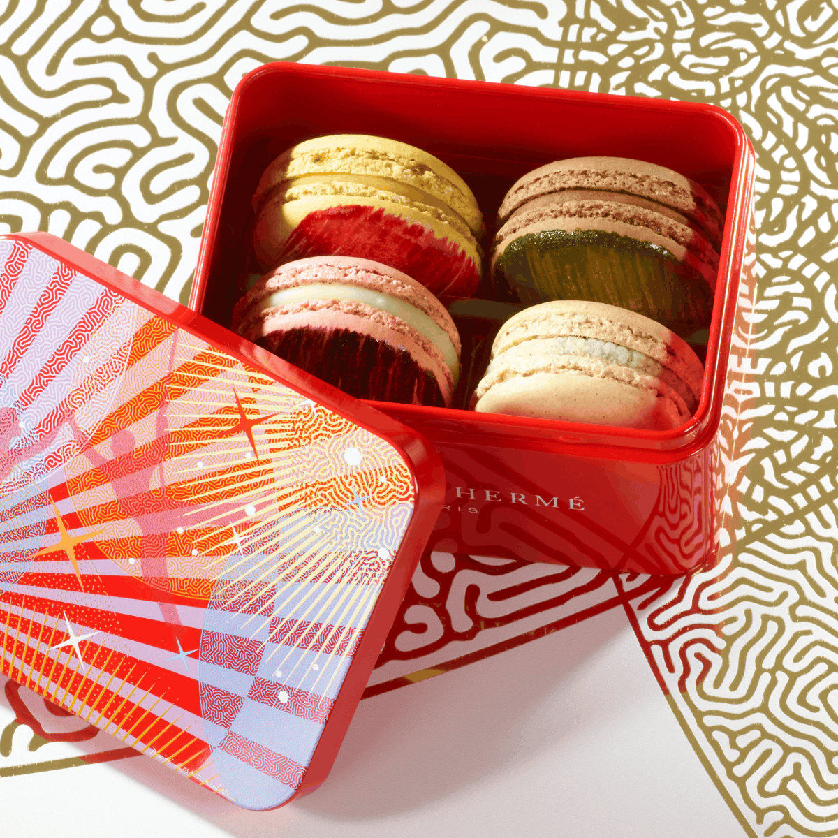 4 Macarons Metal Box - Pierre Hermé Paris