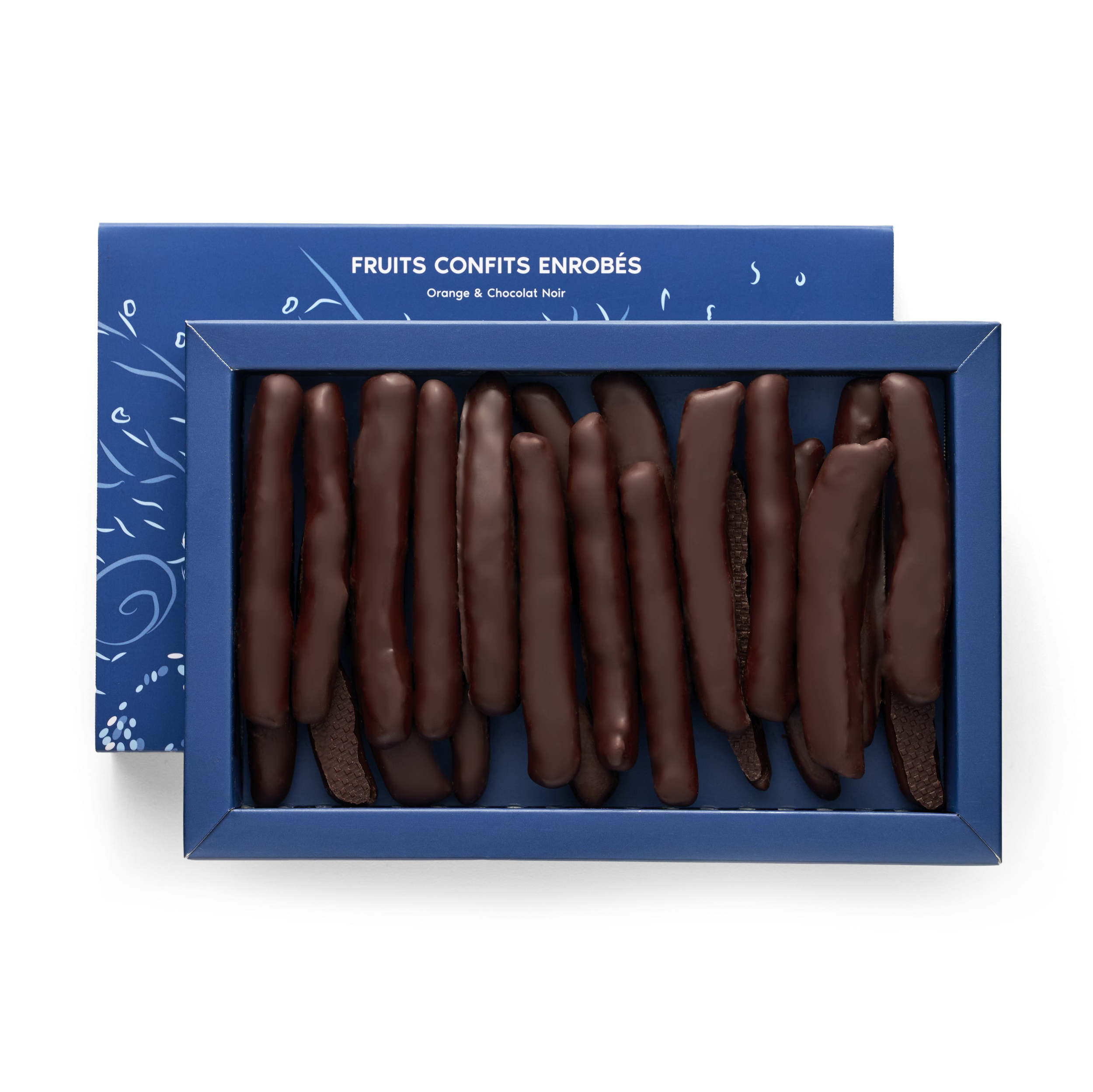 Orangettes enrobes in dark chocolate - Christmas
