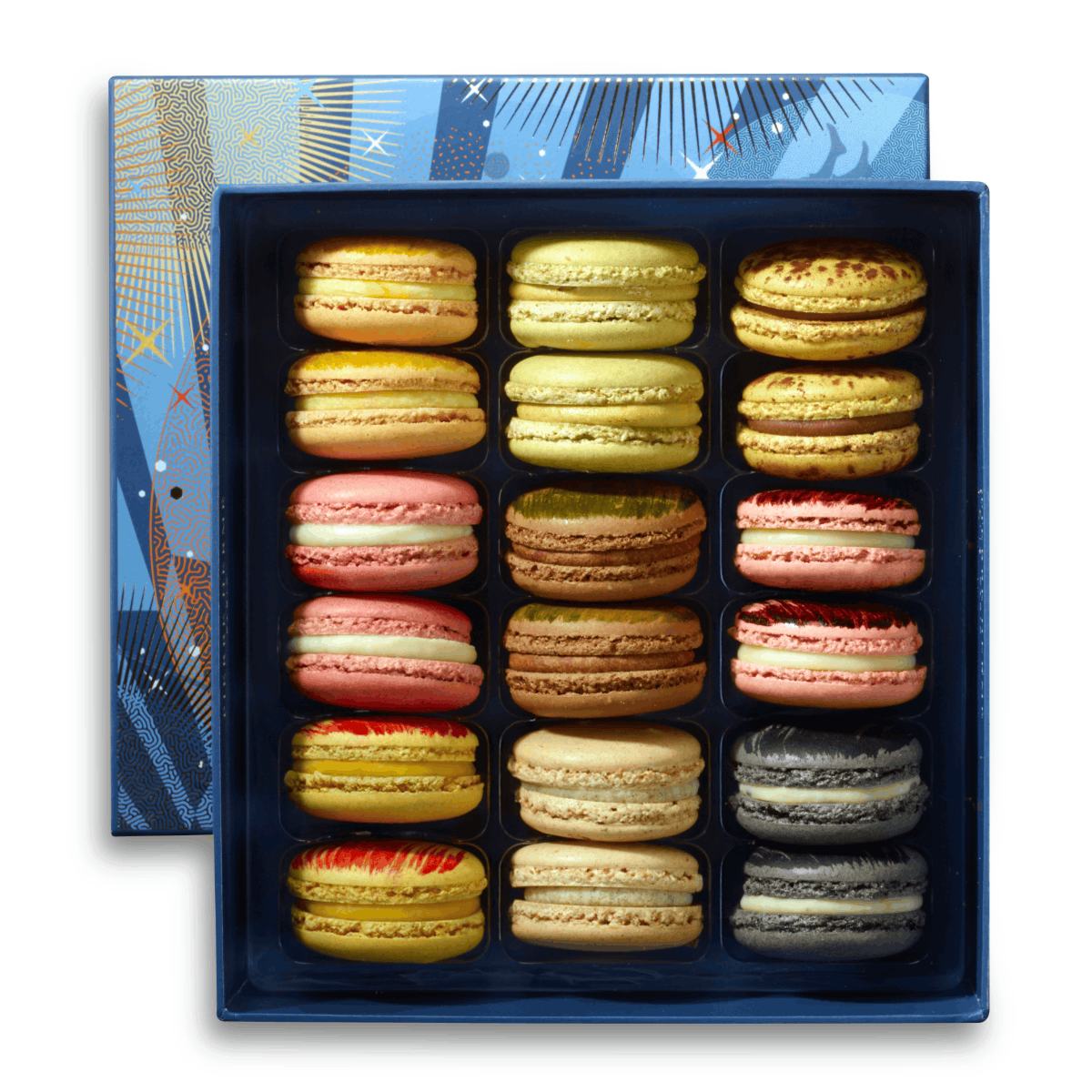 18 Macarons Christmas "Invisible" Collection Box - Pierre Hermé Paris