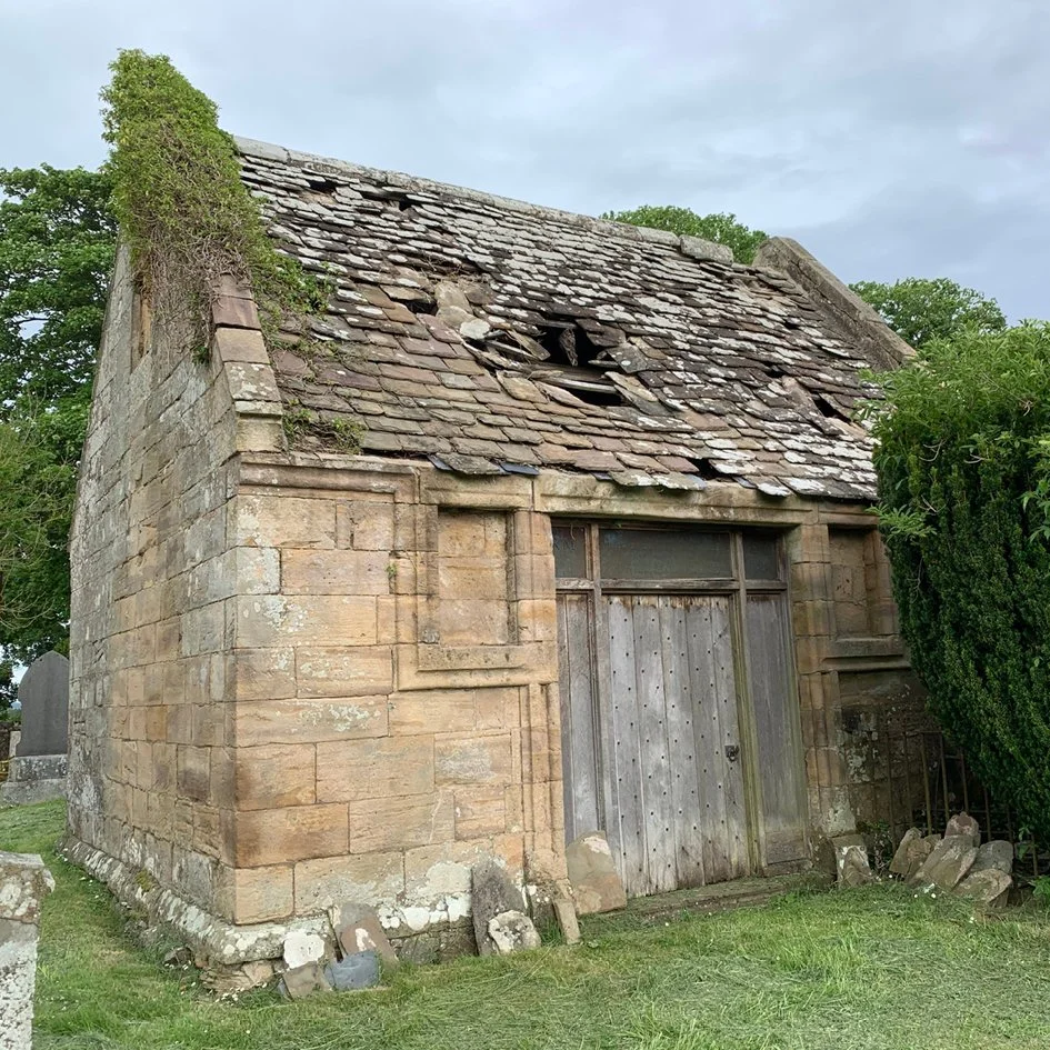 Surveying Monimail Mausoleum, Monimail