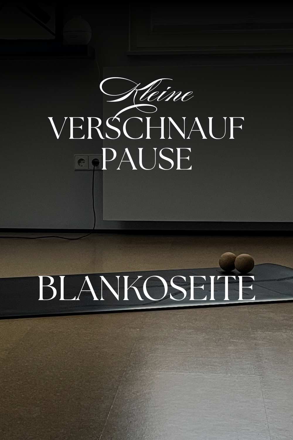 Kleine Verschnaufpause - Blankoseite