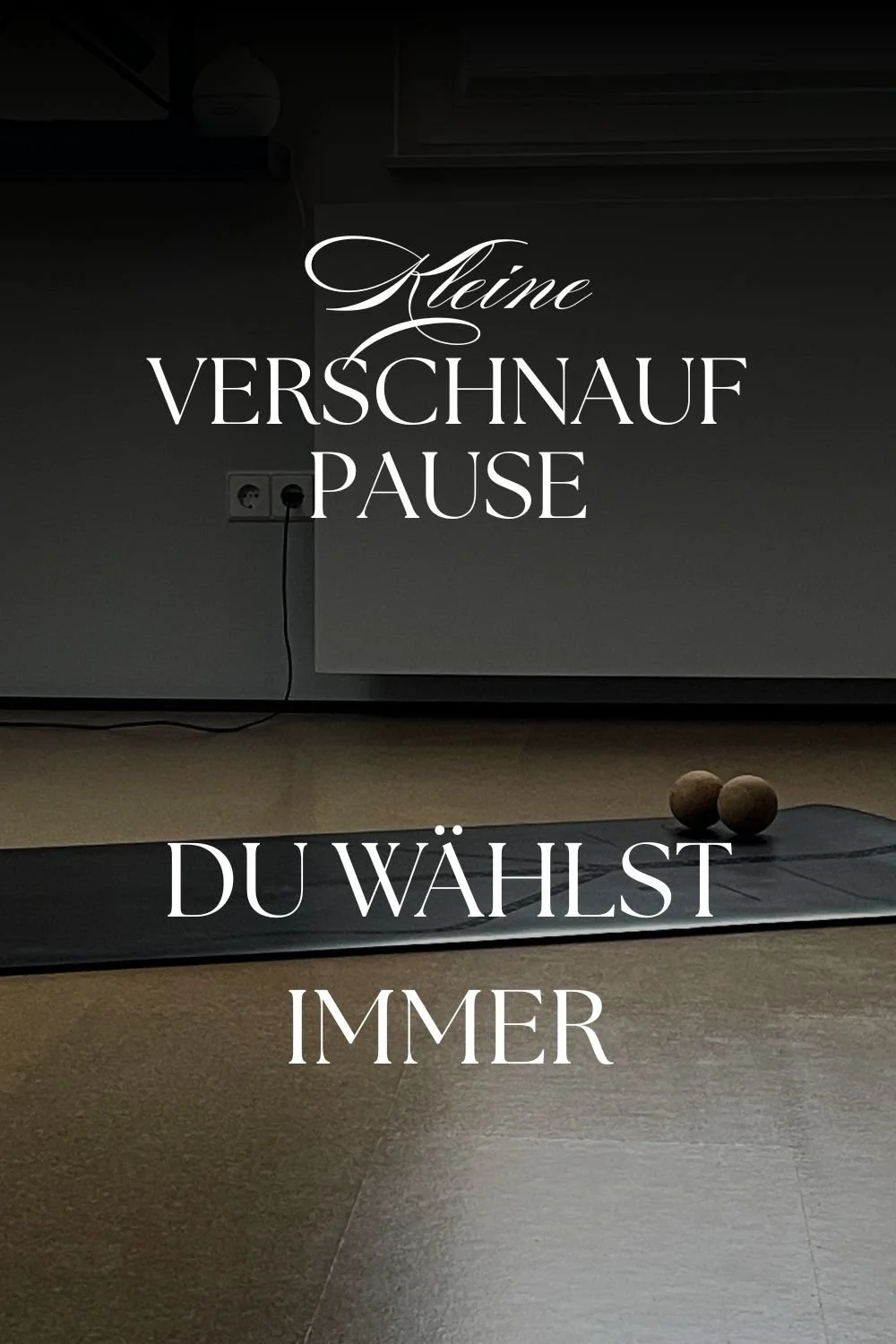 Kleine Verschnaufpause - Du wählst immer