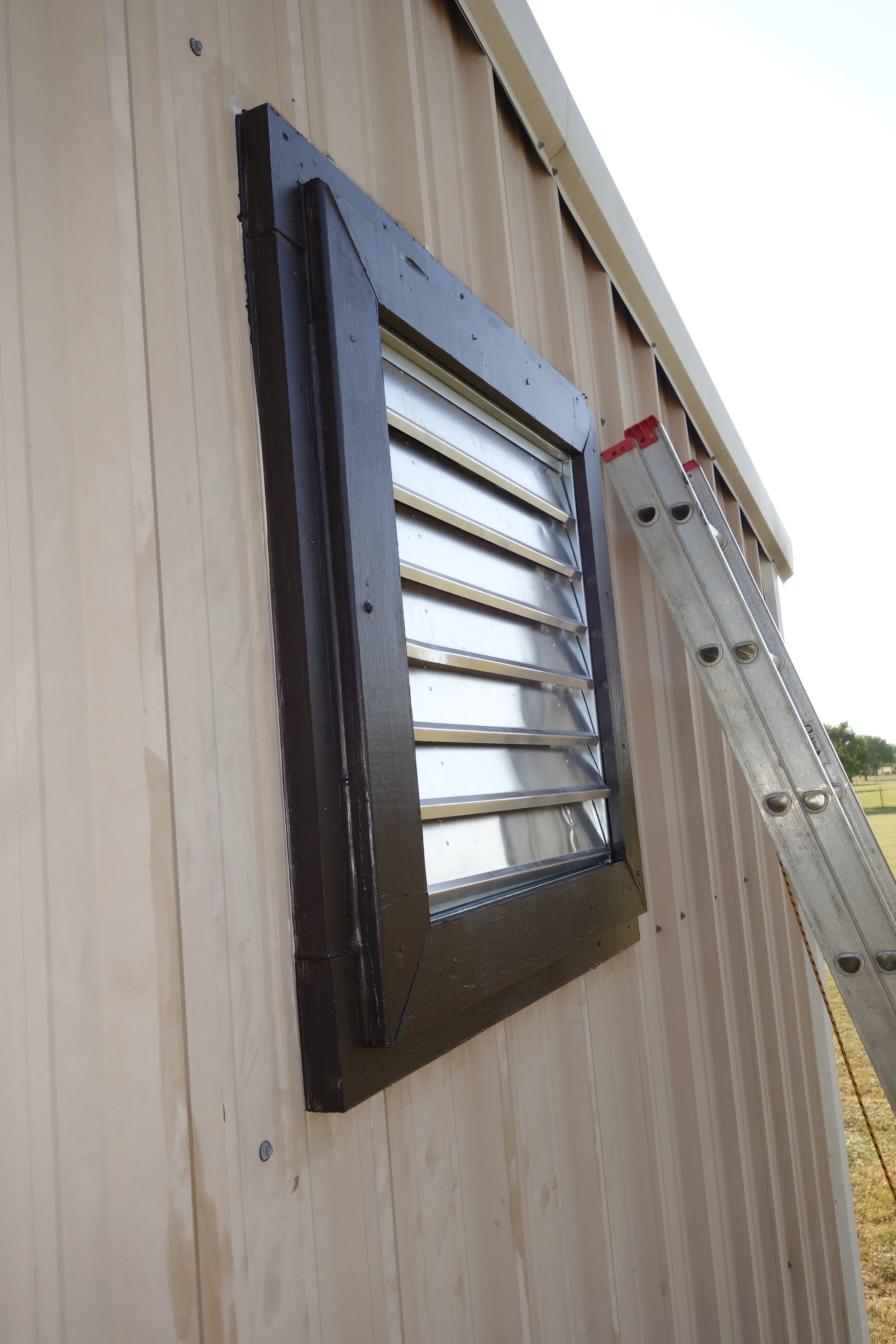 An exhaust fan frame.