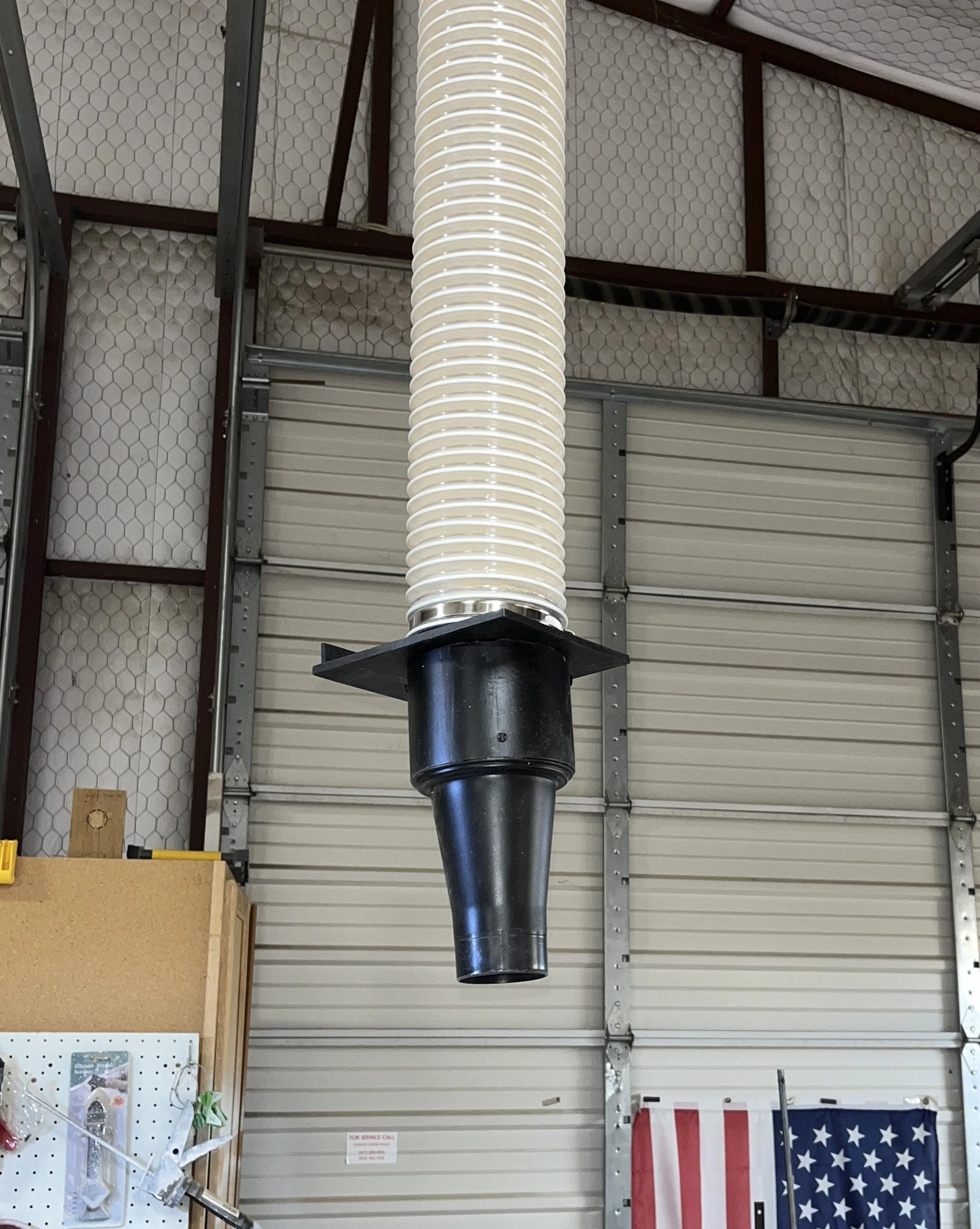Vacuum connect 4 inch to 2.25 inch with blast gate