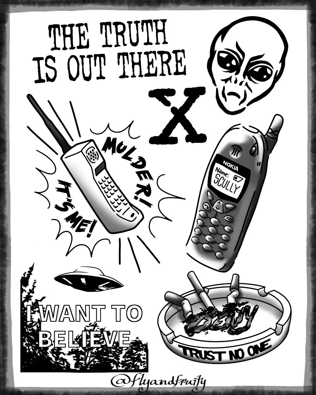 The X Files Flash 👽🛸

First hyperfixation flash done ✨
Also my Friday the 13th sheet from when we did our flash sale