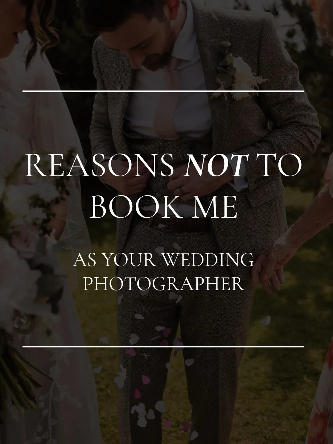 I&rsquo;ve heard enough horror stories over the years to know that people can get it &lsquo;wrong&rsquo;, with their choice of wedding photographer. From unexpected styles and careless editing, all the way to no-shows and days ruined. It&rsquo;s some
