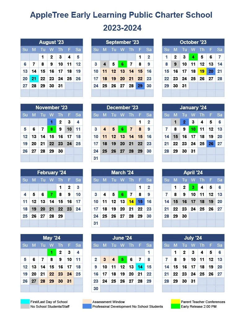 Our Calendar — AppleTree Institute