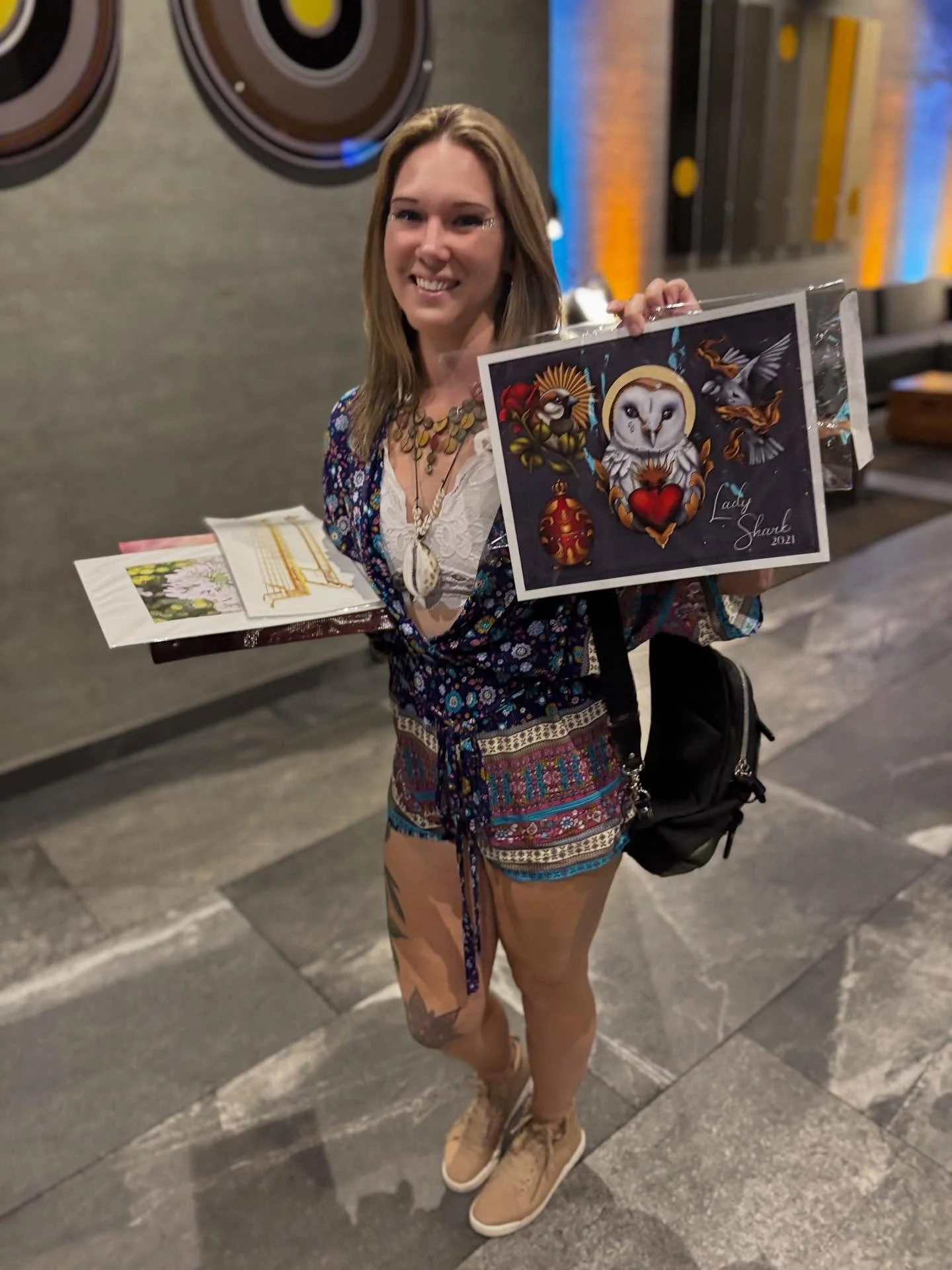 Yayyy! I won some very cool prints from amazing Artpop alumni including this special piece by @ladysharktattoos 🎨 @artpopstreetgallery