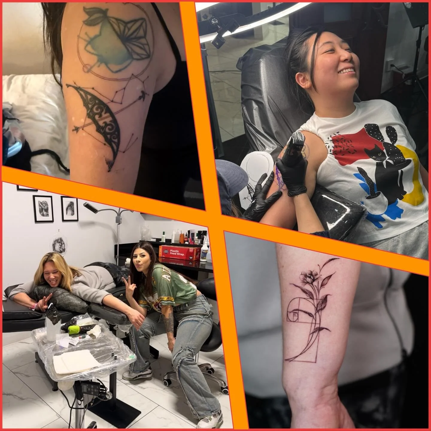 Every 10 years we get a tattoo together!! ❤️ @glo.slangz.ink &amp; @iddy_sdt did an awesome job at @skindesigntattoos 🫶🏻