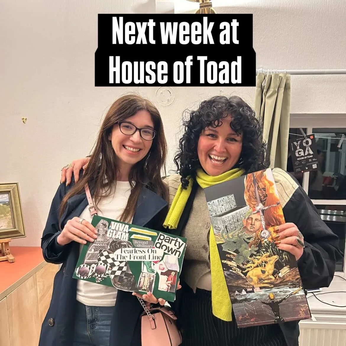 Seats still available for next weeks Glasgow Collage Club at @houseoftoad.cic. 

Come have some crafty fun in a chilled atmos and meet some lovely folks.