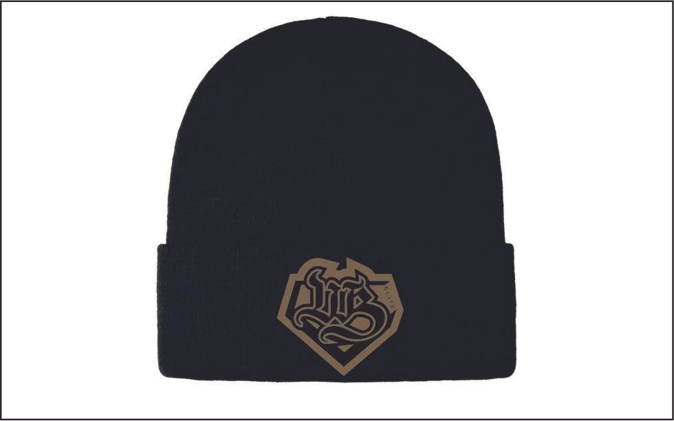 CUFF TOQUE WITH FAUX LEATHER PATCH (limited availability)