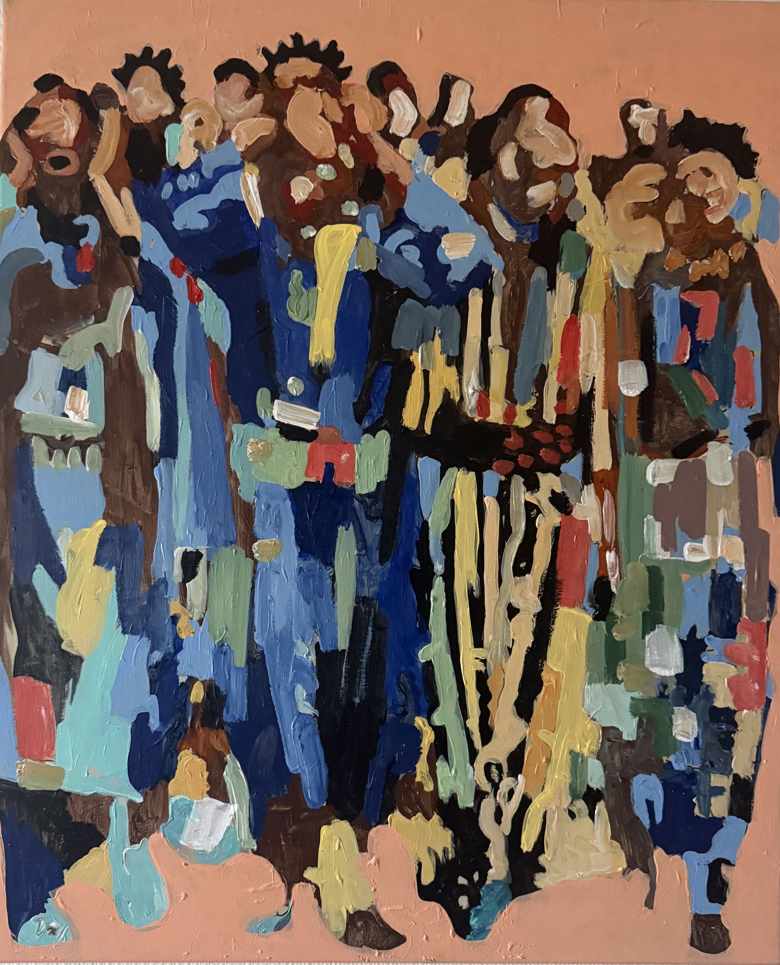 Baye Fall Brotherhood | 23 x 27in | Acrylic on canvas | 2026