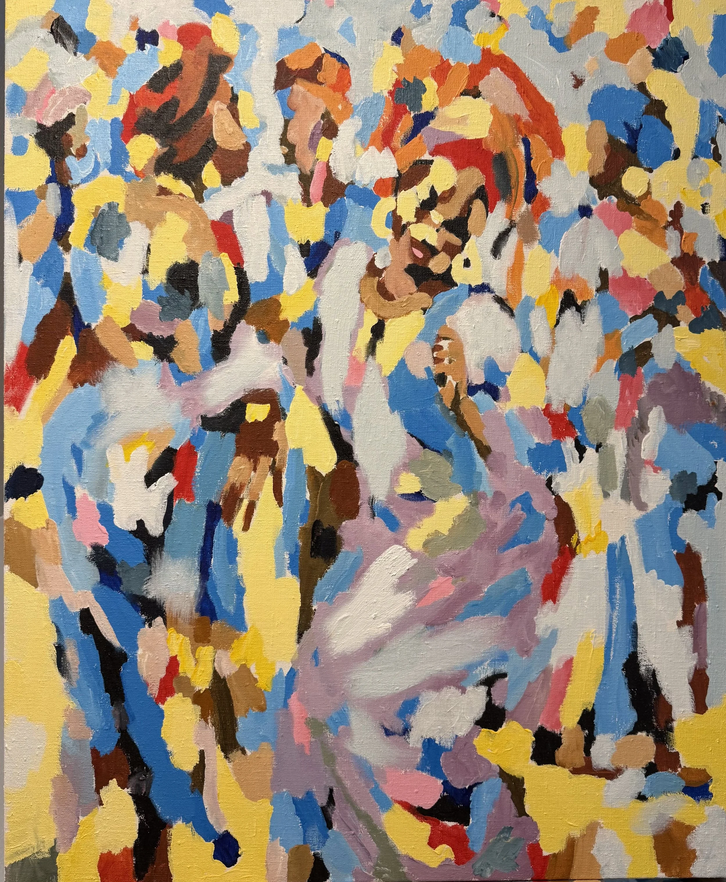 The Common Pot | 31 x 39in | Acrylic on caverns | 2026