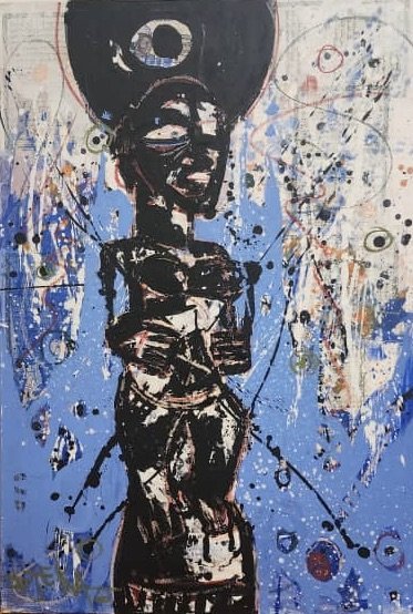 Tanoé | Acrylic on canvas | 39x27" | 2023 | SOLD