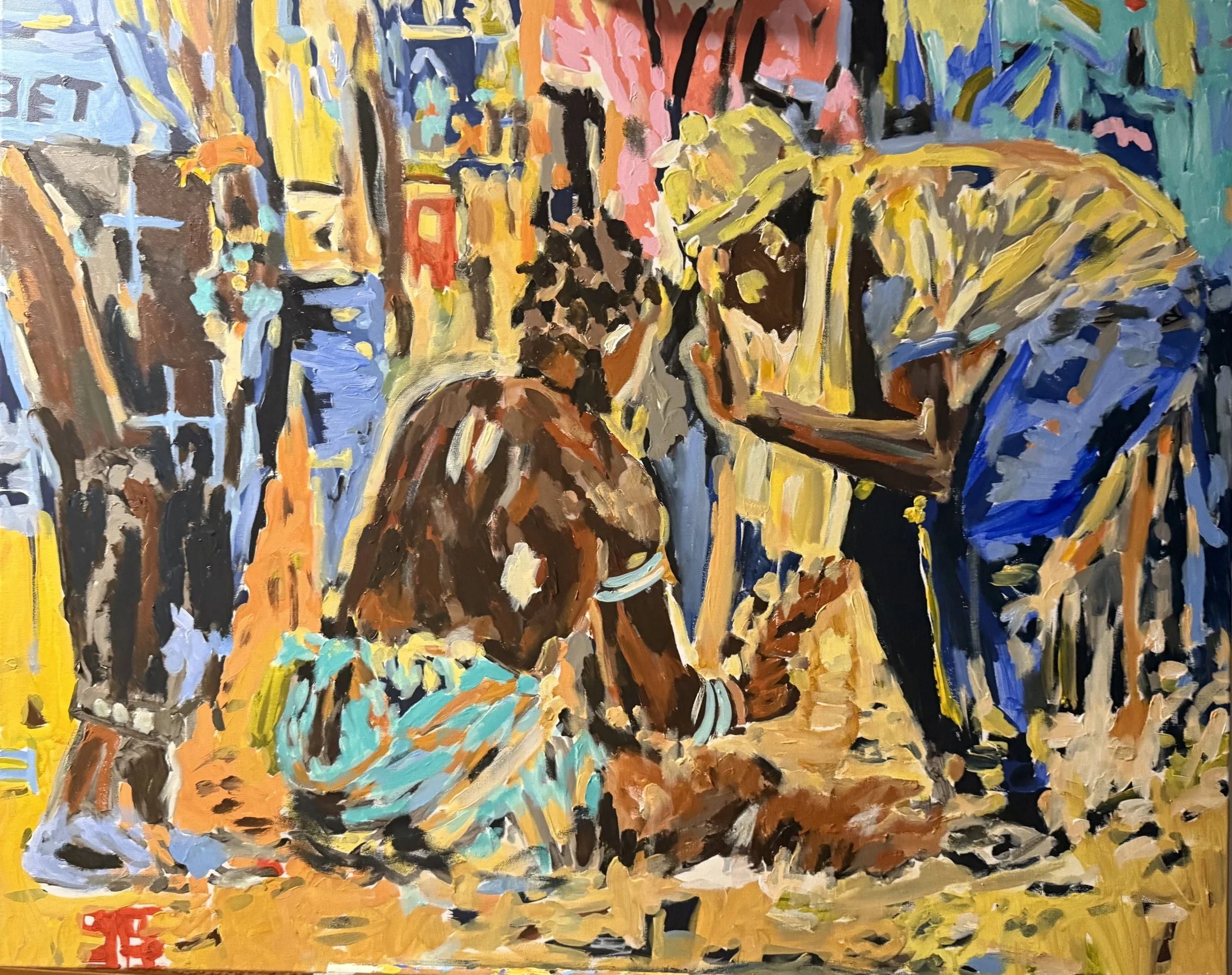 The Fallen Champion | 31 39in | Acrylic on canvas | 2026