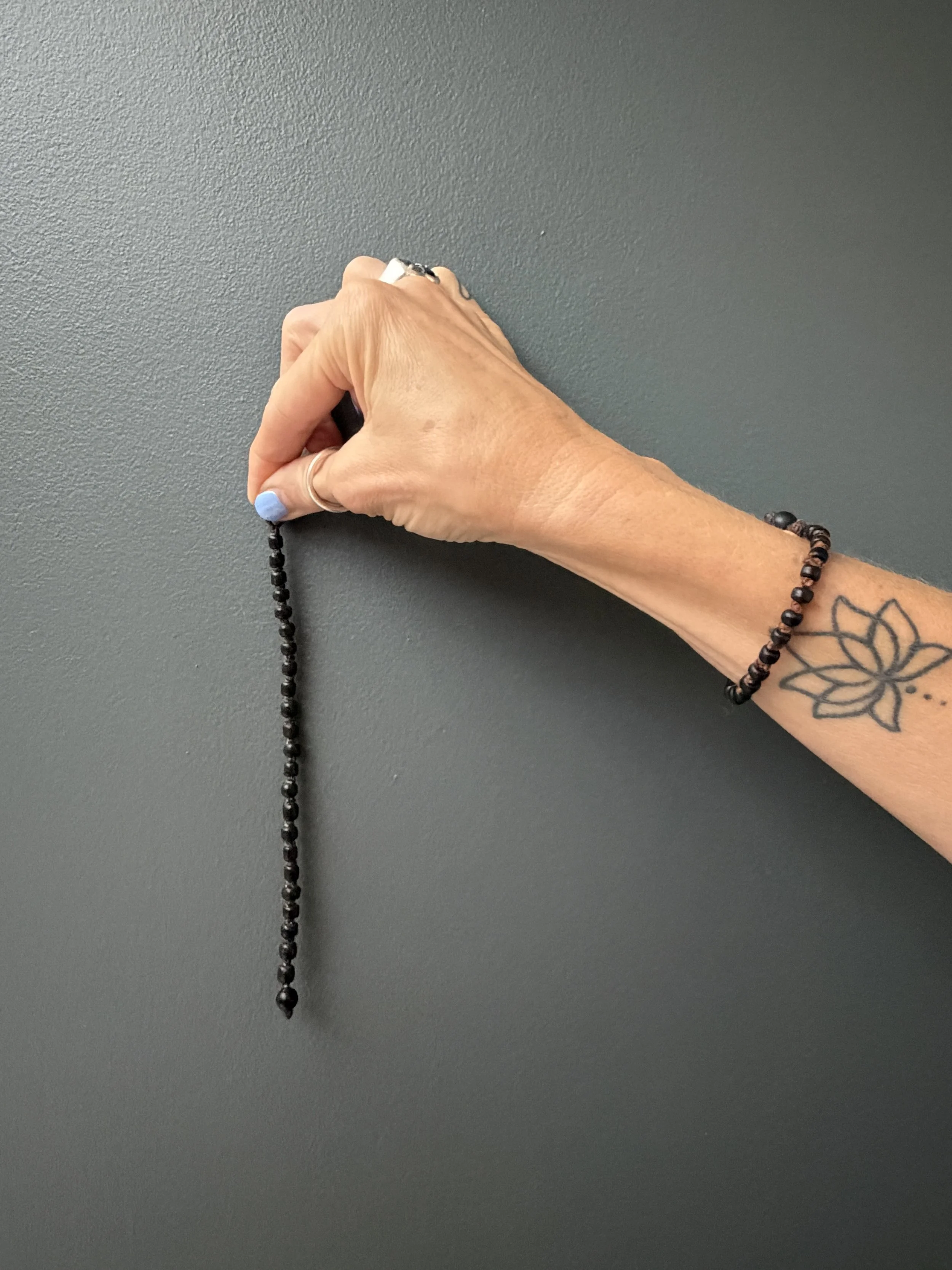 Black Beaded Bracelet