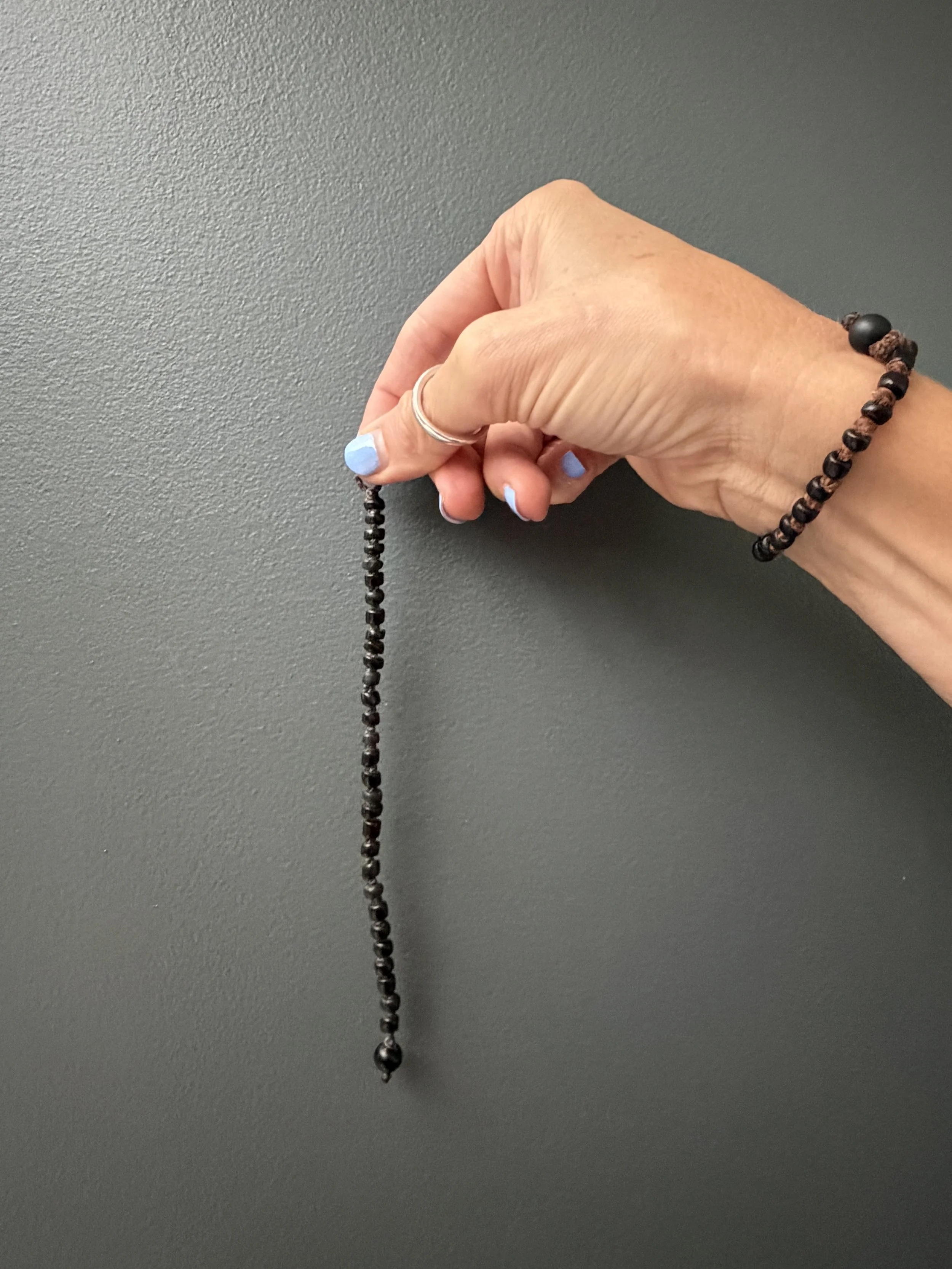 Black Beaded Bracelet