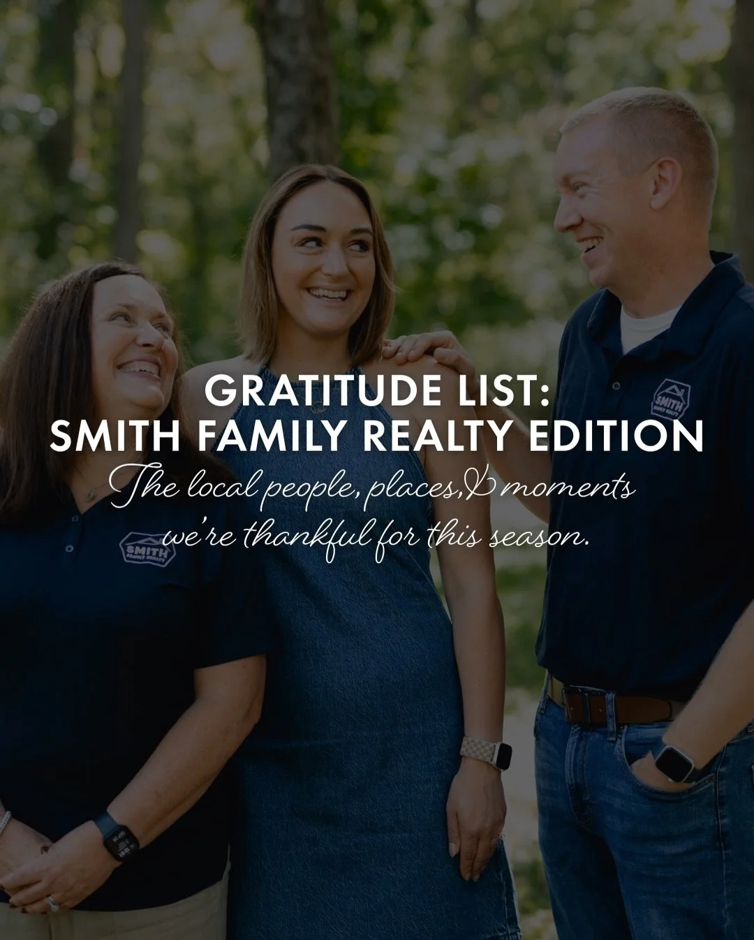 Gratitude looks good in every season, but especially at Thanksgiving 🍁&hearts;️
At Smith Family Realty, we&rsquo;re pausing to give thanks for the people, places, and moments that keep us grounded, fueled, and full of joy all year long. From pepperm