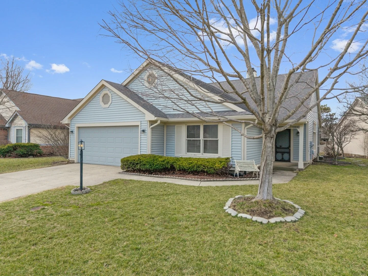 Just listed in Champions Village 🏡

Welcome to 8808 Stirrup Court, a charming ranch tucked away on a quiet cul-de-sac on Indy&rsquo;s northside. With over 1,500 sq ft, vaulted ceilings, and a beautiful pond view, this home offers a great layout and 