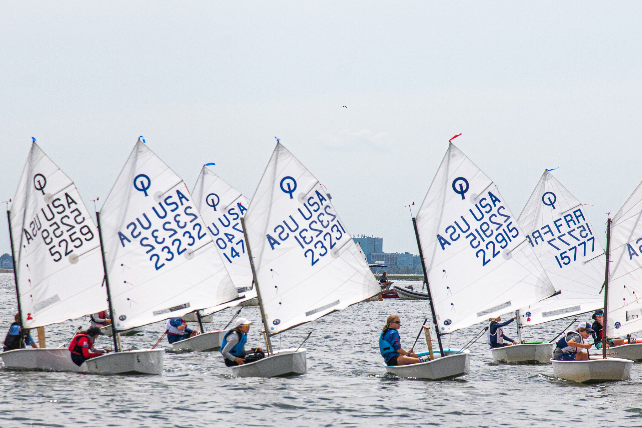 Over 80 Kids from 9 Clubs Race in Opti Sailing Regatta off of