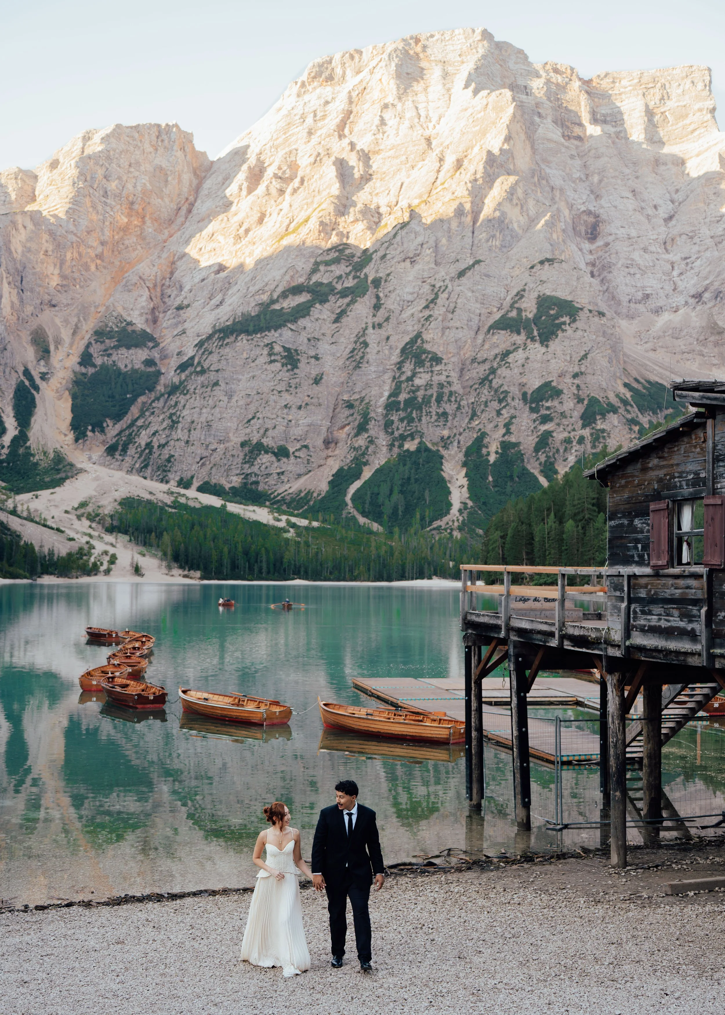 A Dreamy Split Day Elopement in the Dolomites: Lago di Braies &amp; Cadini di Misurina