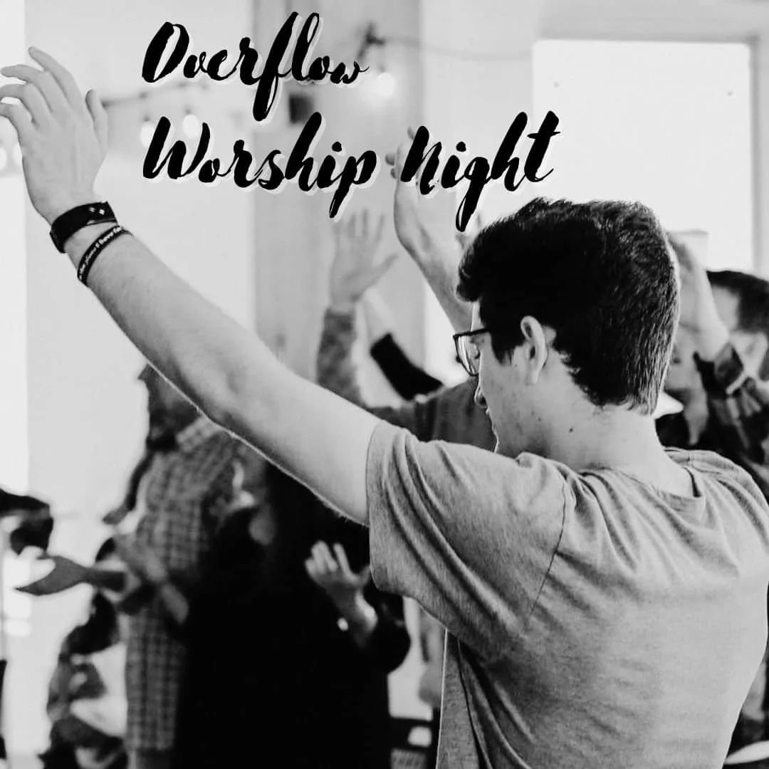 We have two of our favorite connection opportunities happening this weekend!
First, our Overflow Worship Night is happening tonight in the church auditorium at 6pm! Come seek the Holy Spirit with us in a powerful time of worship.
Second is our Guest 