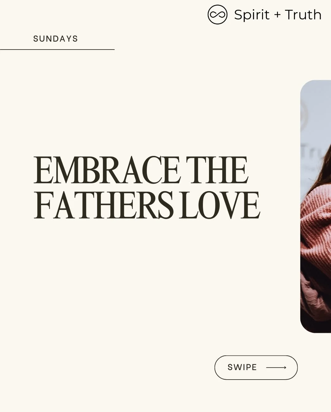 As we have entered 2026 we see and remember we can run to our father. 
His embrace forms us.
His nearness changes us.
We show up expectant for God to move.
Sundays at Spirit + Truth.