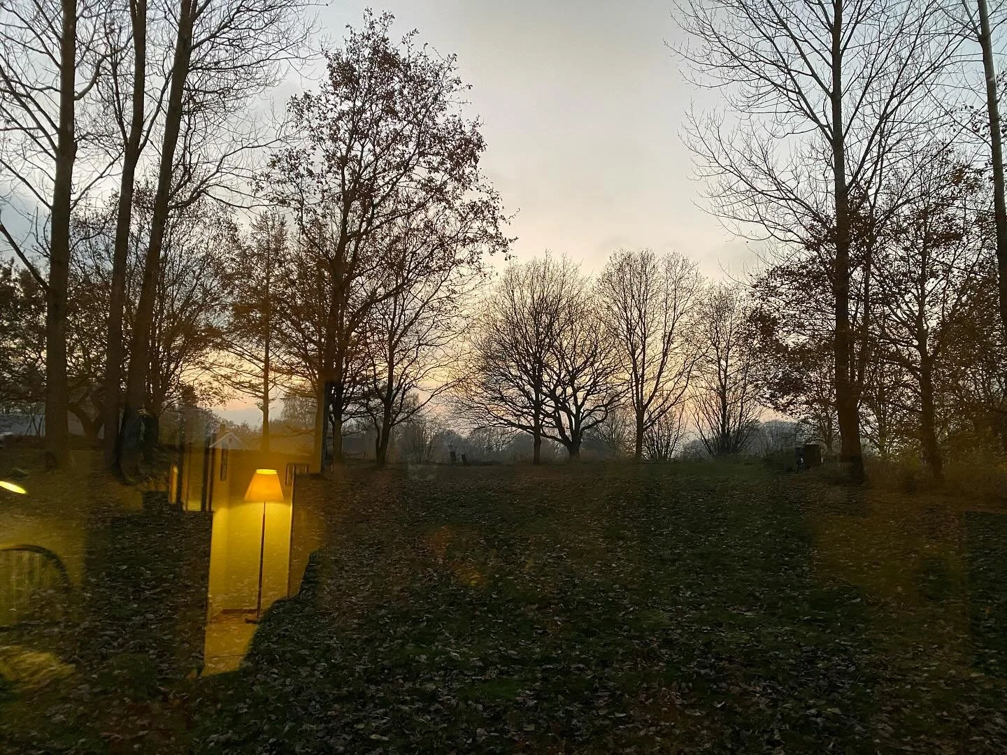 The beauty of autumn gives way to the beauty of winter.