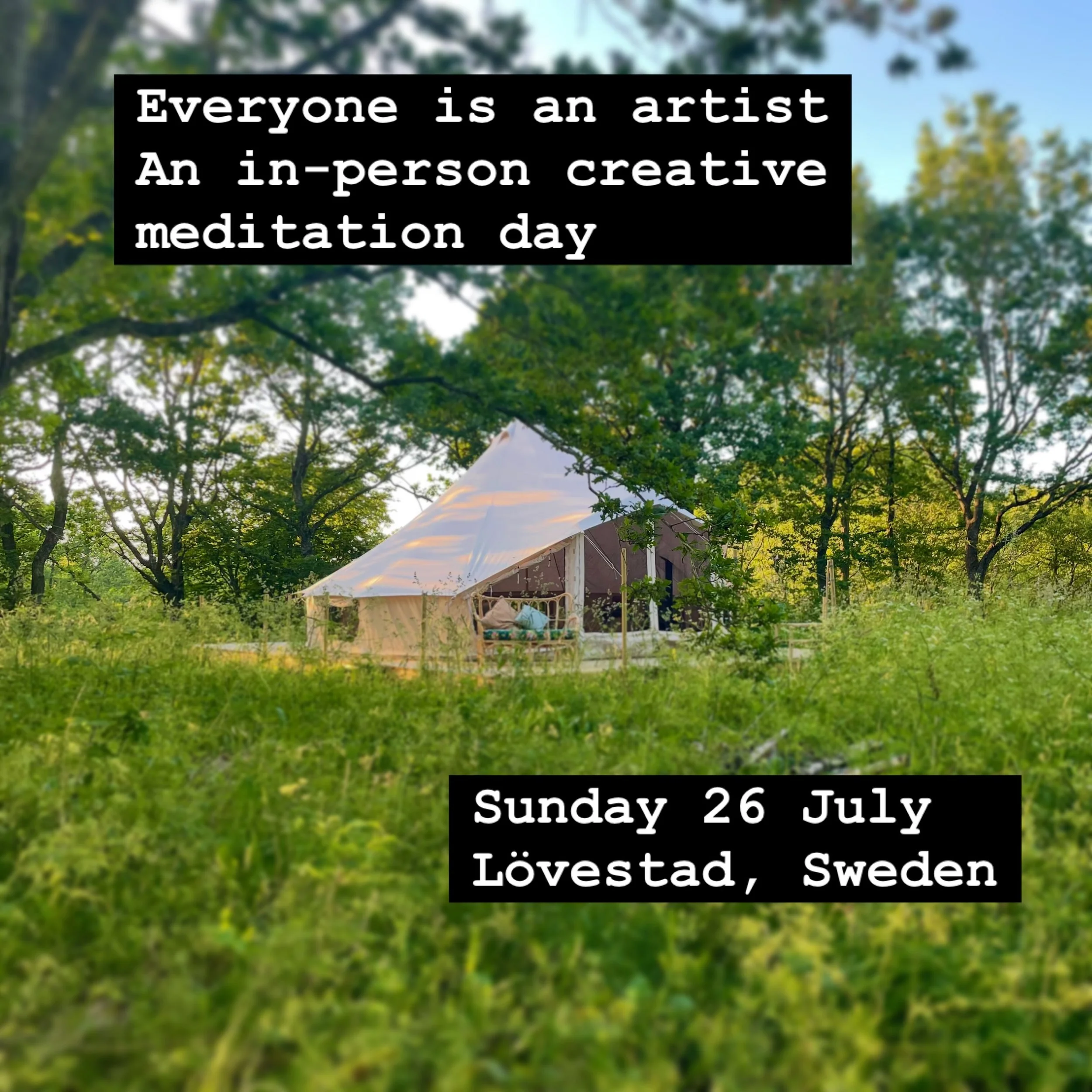 Everyone is an Artist
An in-person creative meditation day

The retreat is built around one simple, surprising idea: we don&rsquo;t see the world as it is &mdash; we see it as we are. What we notice, what we miss, what moves us, what we resist &mdash
