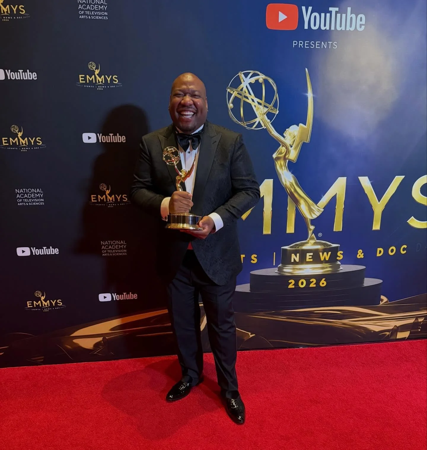 I am so proud of Jonah Gilmore, Press Secretary for the City of New Orleans for
winning a national Emmy tonight!!! This was for the outstanding breaking news regional coverage during his time as a reporter at WDSU when he covered Hurricane Francine. 
