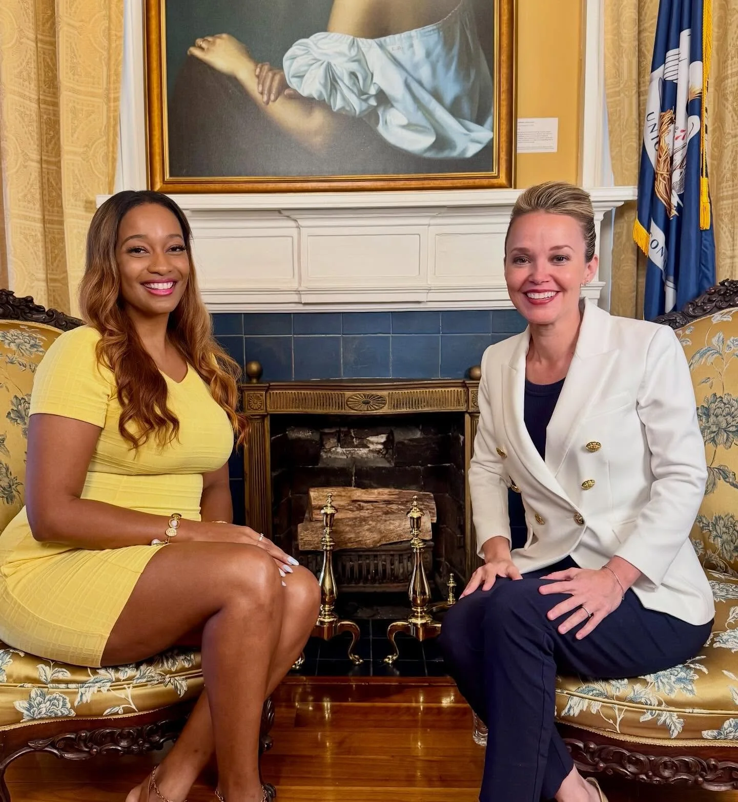 Proud of @news_bae_shay for launching her new podcast #SEAUXNewOrleans! We covered a lot of topics at Gallier Hall today. Catch our chat next week!